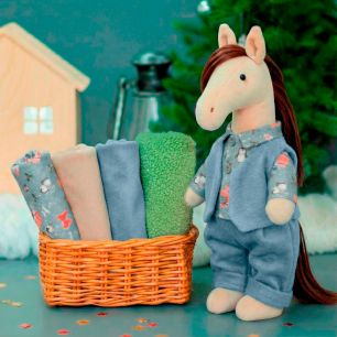 Набор Лошадка Мальчик в голубом (лимитка)