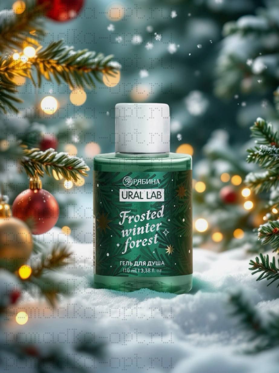Гель для душа, 110 мл, Frosted winter forest, зимний лес