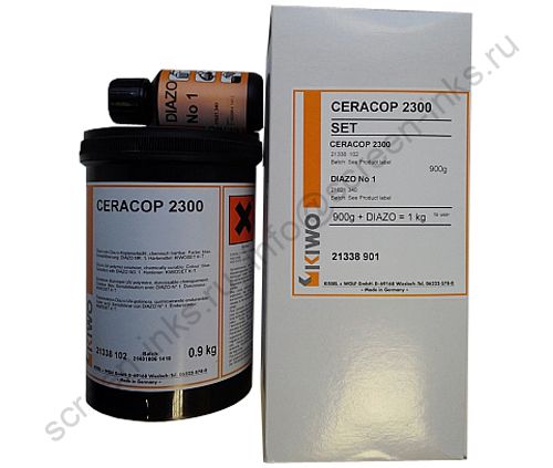 Фотоэмульсия CERACOP 2302 T (0,9 кг.) водные, пластизолевые, сольвентные краски