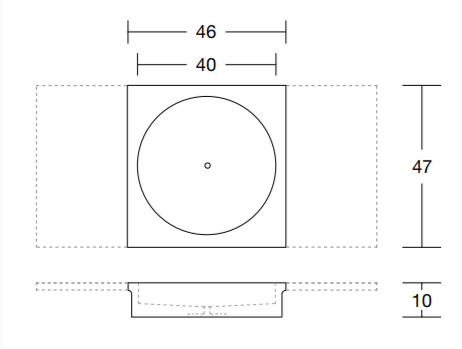 Раковина интегрированная Antonio Lupi Fortepiano BUCA 40 см в комплекте со столешницей ФОТО