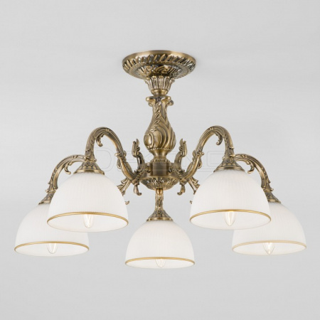 Люстра на штанге Caldera 60106/5 античная бронза