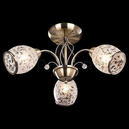 Люстра на штанге Gabriella 30026/3 античная бронза