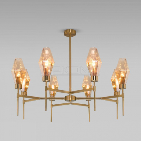Люстра на штанге Prism 60143/8 латунь