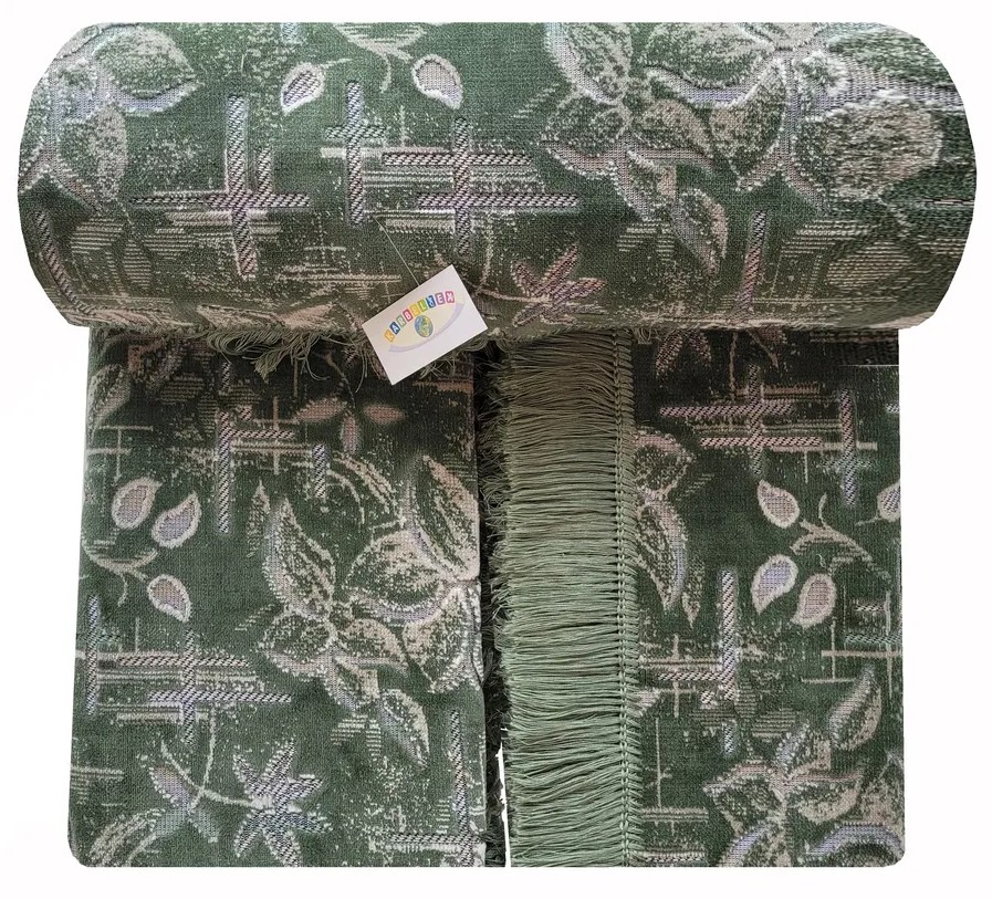 Комплект ковровых дивандеков (300х180;2 накидки(180х160),зеленый