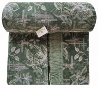 Комплект ковровых дивандеков (300х180;2 накидки(180х160),зеленый