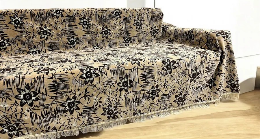 Комплект ковровых дивандеков (220х160;2 накидки(90х160),Бежевый