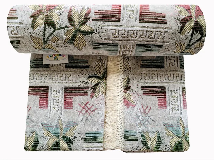 Комплект ковровых дивандеков (260х160;2 накидки(160х160),перламутровый