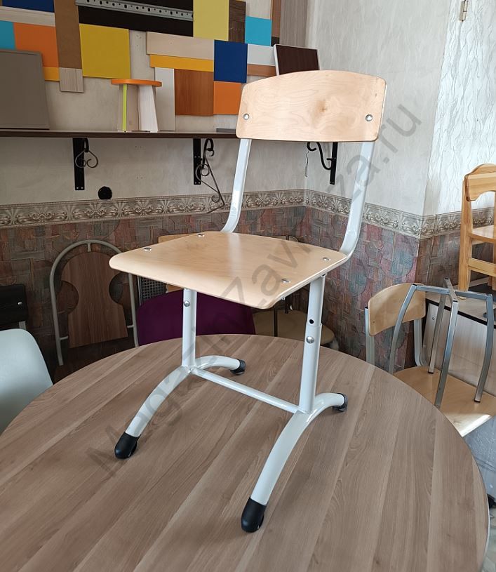 Стул ученический антивандальный на круглой трубе