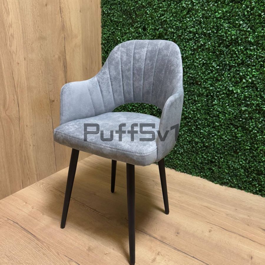 Стул "Турин с выпилом" Суфле грей