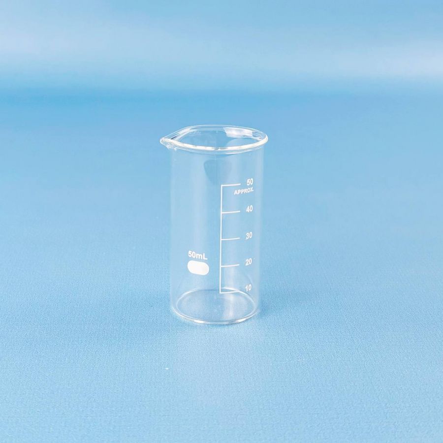 Стакан лабораторный высокий Labdevices В-1-50, 50 мл, стекло Boro 3.3, градуированный