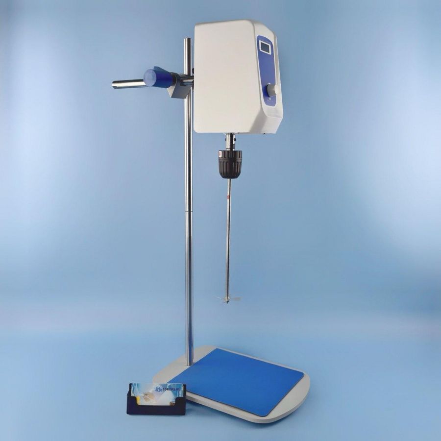 Верхнеприводная мешалка Labdevices-10, 100 Ватт, до 10 литров, цифровой дисплей