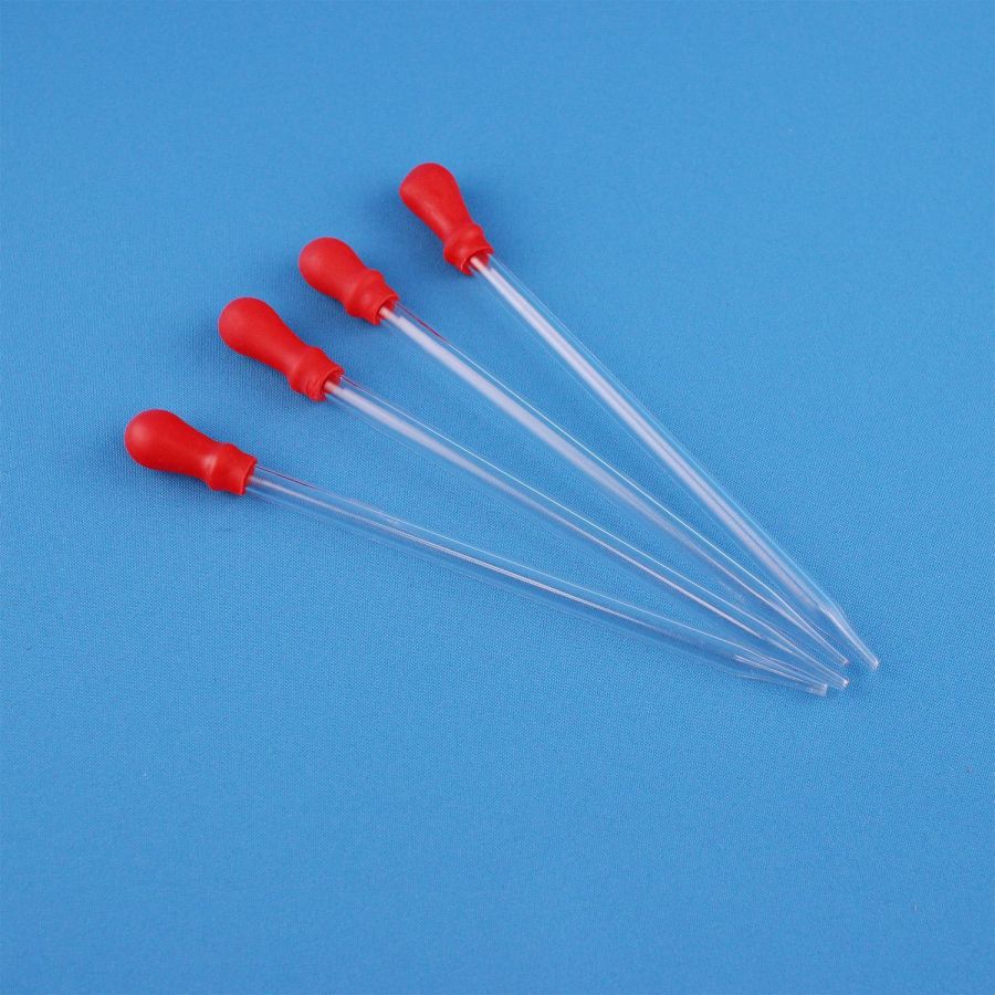 Пипетка капельная стеклянная Labdevices, с резиновой грушей, длина 160 мм, 20 шт/упак