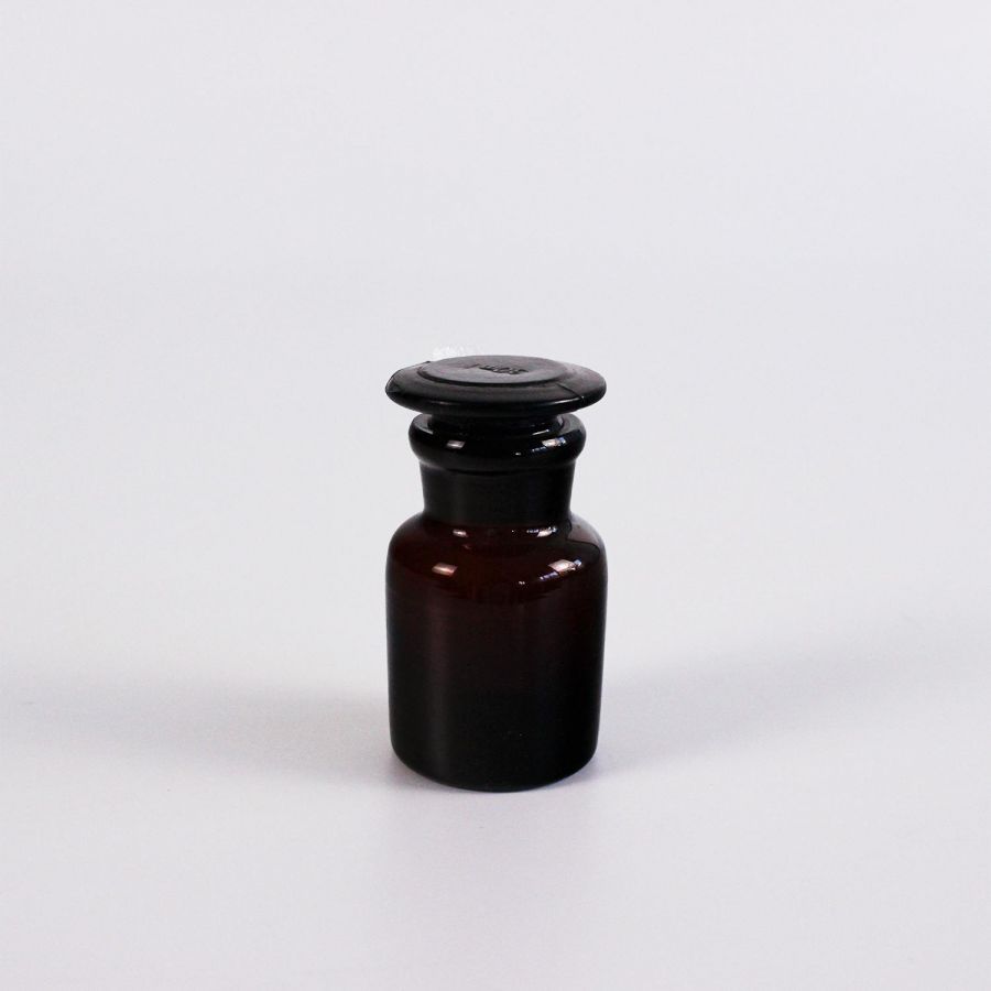 Склянка (штанглас) Labdevices, 30 мл, темное стекло, с притёртой пробкой, широкое горло
