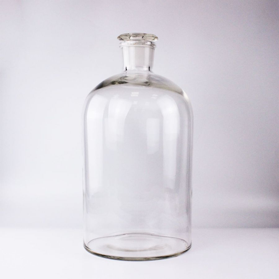 Склянка (штанглас) Labdevices, 20000 мл, светлое стекло, с притёртой пробкой, узкое горло