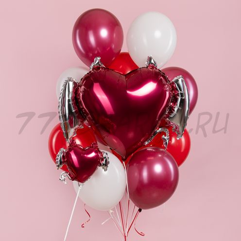 БУКЕТ ШАРОВ "ТИХИЙ ОМУТ"  С ГЕЛИЕМ.