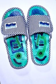 Тапочки женские и мужские массажные акупунктурные Шиацу, на липучках 39-41 р-р