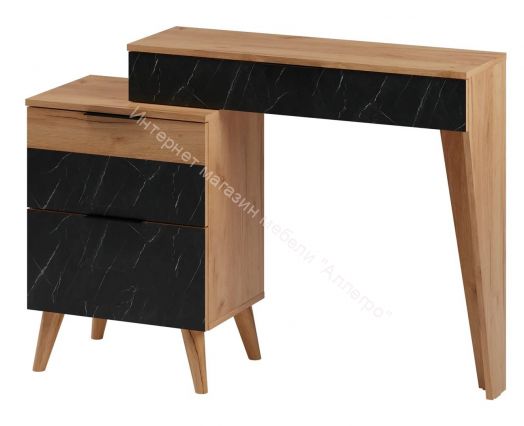 Стол туалетный Ольга 4 Дуб золотистый/Креатель