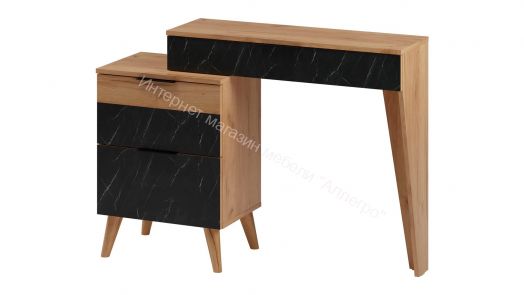 Стол туалетный Ольга 4 Дуб золотистый/Креатель