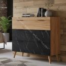 Комод  Ольга 4 Дуб золотистый/Креатель