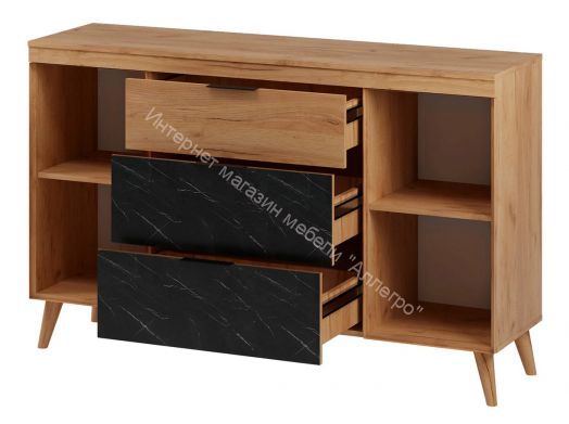 Комод 1 Ольга 4 Дуб золотистый/Креатель