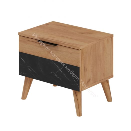 Тумба прикроватная Ольга 4 Дуб золотистый/Креатель
