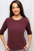 Джемпер трикотажный 333 [темно-бордовый]