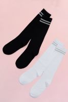 Гольфы детские Люрекс набор 2 пары [белый+черный]