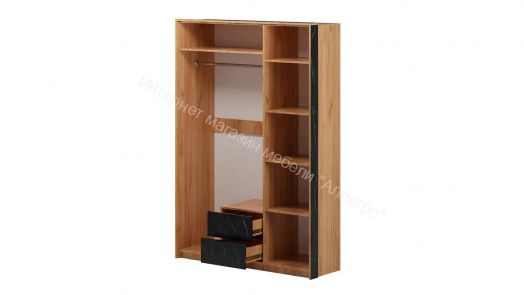 Шкаф 3-х дверный Ольга 4 Дуб золотистый/Креатель