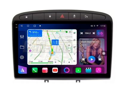 Магнитола Peugeot 308 1 поколение 2009-2015, рамка графит, Farcar, экран 2K QLED 2000x1200 (FC-BM083M)