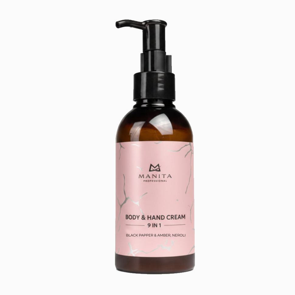 Крем MANITA PROFESSIONAL для рук и тела BLACK PEPPER,AMBER NEROLI 150 мл