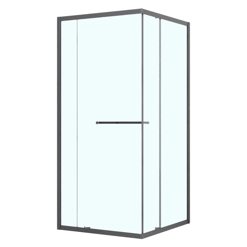 Душевое ограждение Azario MONAKO 90х90 сдвижная дверь, графит матовый AZ-L47-90-MGR-CL