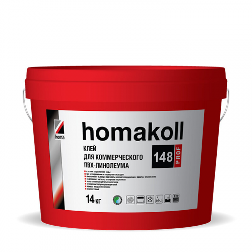 Клей Homakoll 148 Prof для линолеума 28 кг