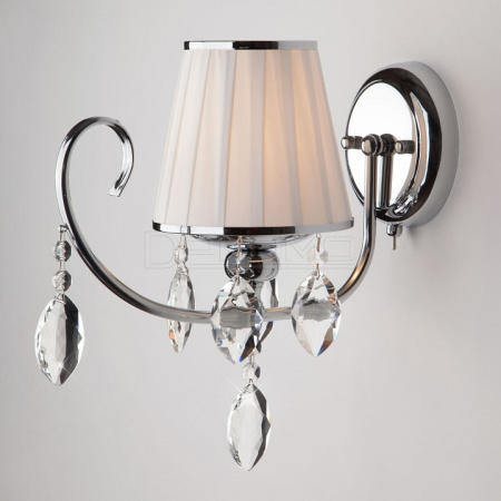 Бра Rosalva 10021/1 хром/прозрачный хрусталь Strotskis