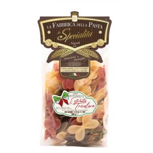 Макароны Бабочки трёхцветные La Fabbrica Della Pasta Farfalloni Tricolore 500 г - Италия