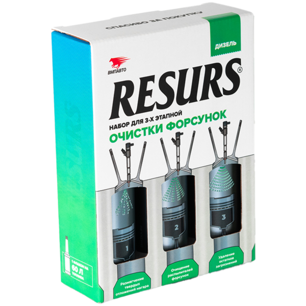 ВМПавто набор для очистки форсунок RESURS (Дизель), 450мл