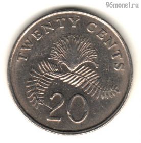 Сингапур 20 центов 1988