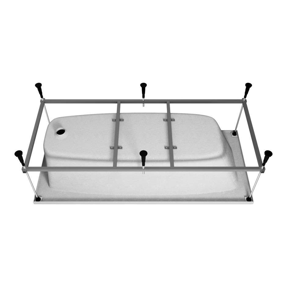 Ванна пристенная акриловая Vincea VBT-2S180 180х80 см ФОТО