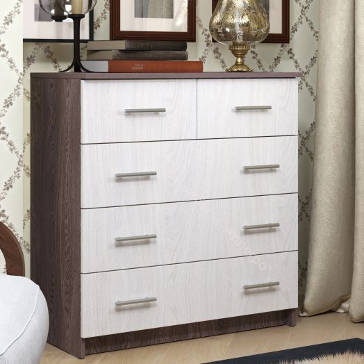 Комод - 8 (Фант) Ясень анкор темный/ясень анкор светлый