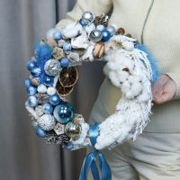 Новогодний венок "Северное сияние"
