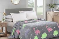 Плед Аэро Софт PAVLine FREEDom Динозавры цветные светонакопитель [в ассортименте]