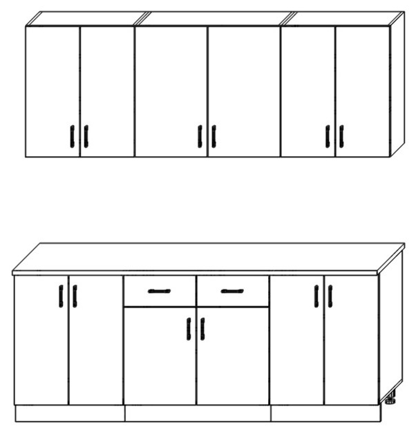Кухня ЛДСП 2,0м