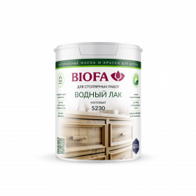 Водный Лак для Столярных Работ Biofa 5230 0.9л Матовоый для Столярных Работ / Биофа 5045