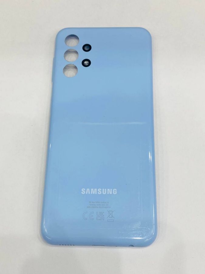 Samsung Galaxy A13 Задняя Крышка оригинал (снятая) синяя (потёртости)