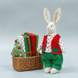 Набор Зайц Мальчик в красно-зеленом