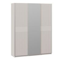 Шкаф-купе с 2 глухими и 1 зеркальной дверями «Оскар Хилтон» Ручка серебро 1800