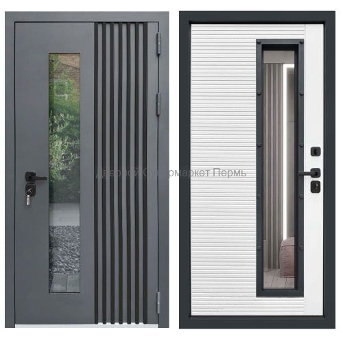 RX-17 Термо муар RAL 7016 ПВХ белый матовый