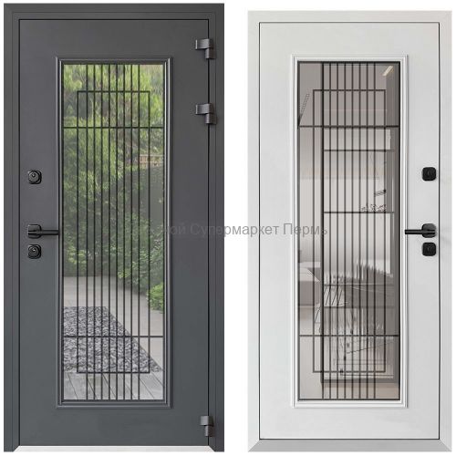 Исландия 6149 Термо RAL 7024 антрацит RAL 9003 белый