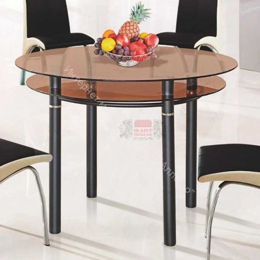 Стол обеденный из стекла Фант-8 круглый