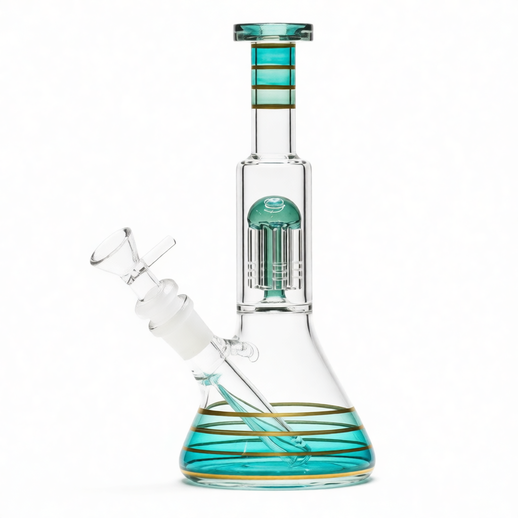 Стеклянный Бонг Slim Neck Gold