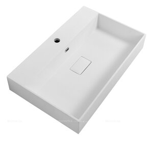 Раковина мебельная из искусственного мрамора Cezares 71х45х11,5 ФОТО